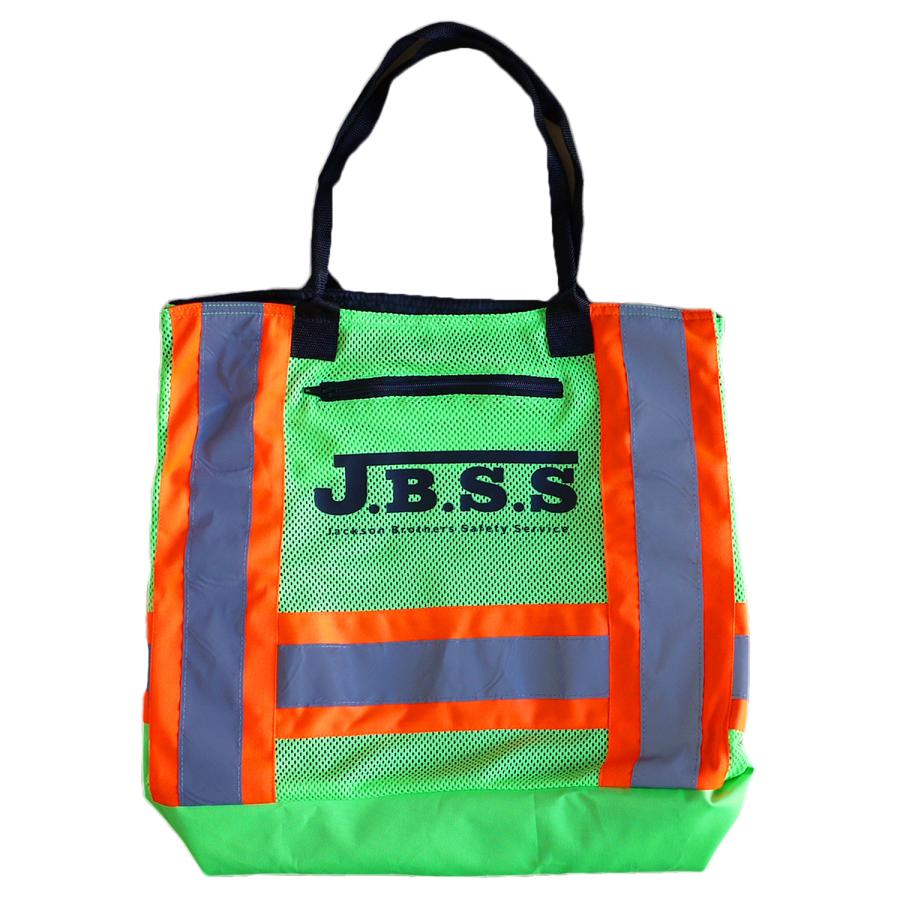 JBSS】 Hi-VisハードハットBAG リフレクター 安全反射板付バッグ 蛍光