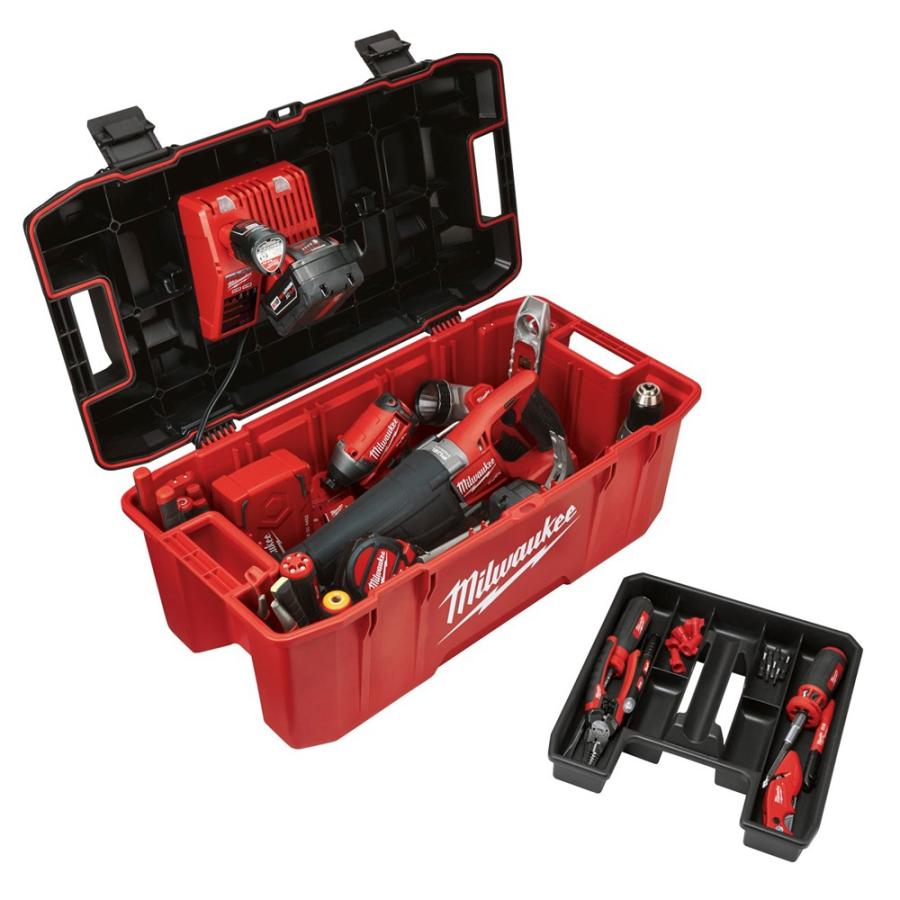 Milwaukee ミルウォーキー ジョブサイトワークツールボックス26 工具箱 電動工具 収納 業務用 プロ向け Mtb2600 The Diy Depot 通販 Yahoo ショッピング