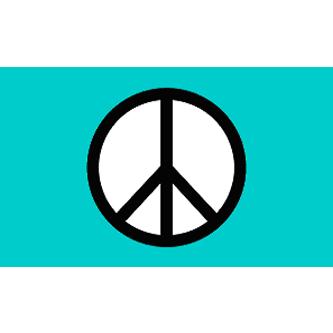 ピース青 フラッグ Peace Flag (Standard) PeaceFlagStandard