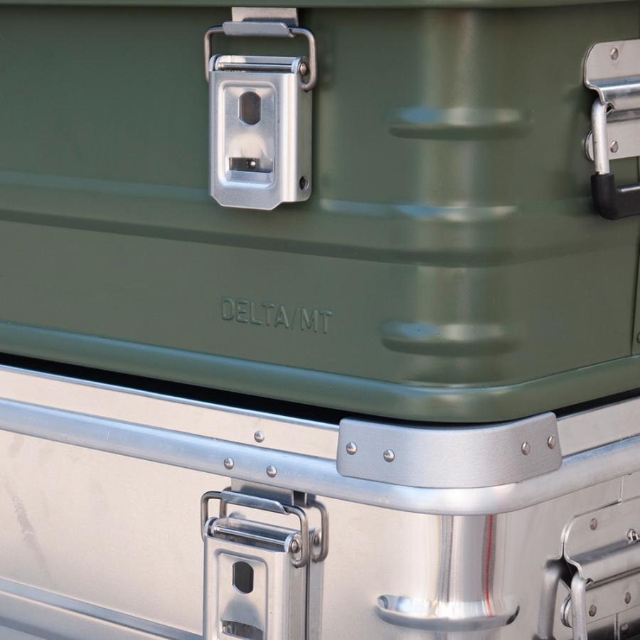 半額 【限定SALE】DELTA/MT Extreme X 39アルミコンテナ [ ダークグリーン ] スタッグ可能アルミ収納ボックス SB-E39G |  | 07