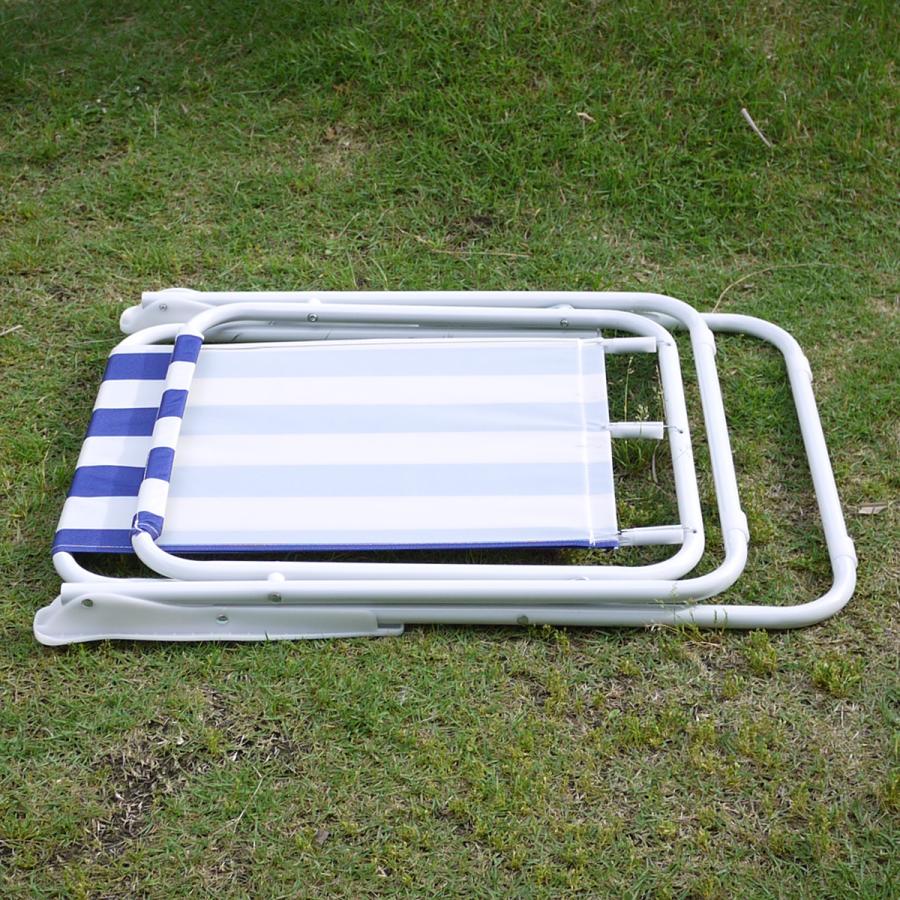 STRIPE BEACH CHAIR ストライプビーチチェアー ブルー/レッド picnicchair |  | 05