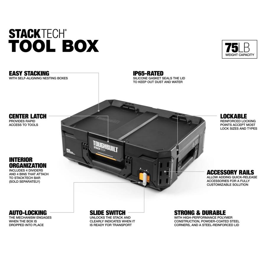 予約4〜5月頃入荷予定】TOUGHBUILT(タフビルト)STACK TECH 予約4〜5月頃入荷予定】TOUGHBUILT(タフビルト)STACK TECH