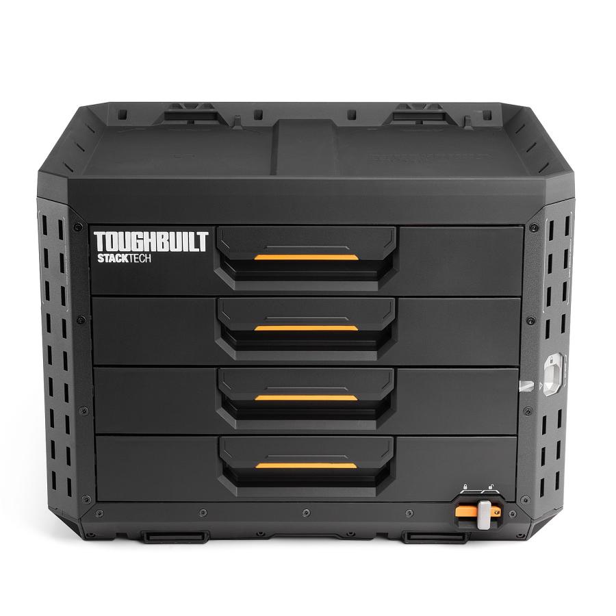 TOUGHBUILT（タフビルト）STACK TECH(スタックテック) 4ドロワーボックス（サイドロック） TB-B1-D-74 : THE ...