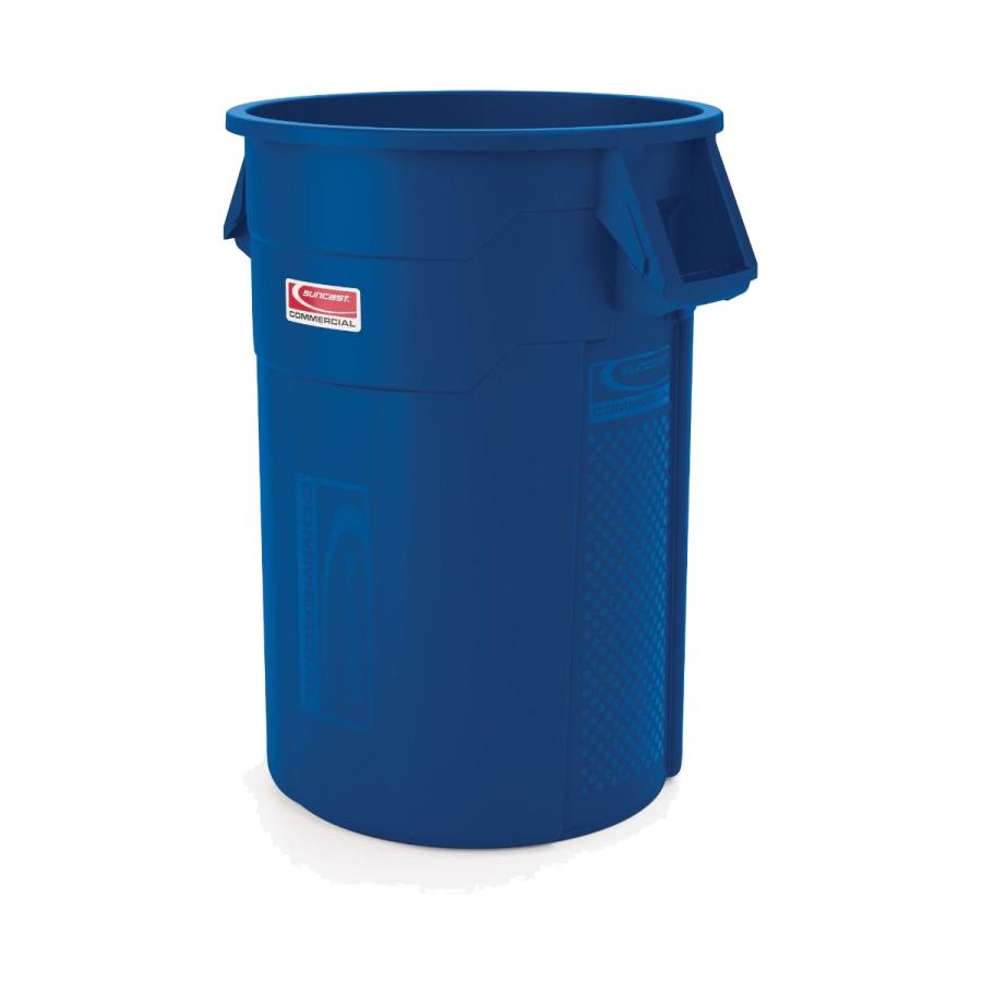 Suncast Commercial（サンキャストコマーシャル）44galラウンドダストボックス 【ブルー】 TCU44BL