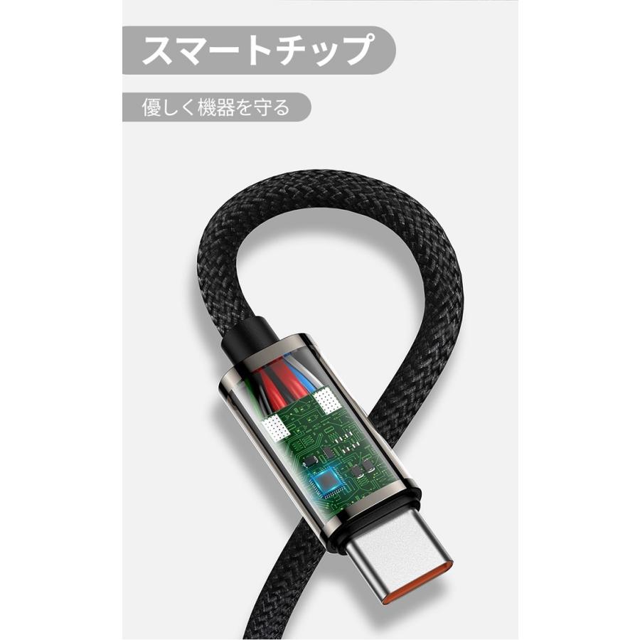 L字型急速充電ケーブル クリスマス 90度 100W 66W USB 1mPD対応 Type-C