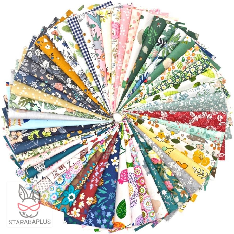 お得 はぎれセット ハギレセット カットクロス パッチワーク布 デコレーション かわいい おしゃれ プリント柄 10cm x 10cm 50枚セット 料無料 |  | 09