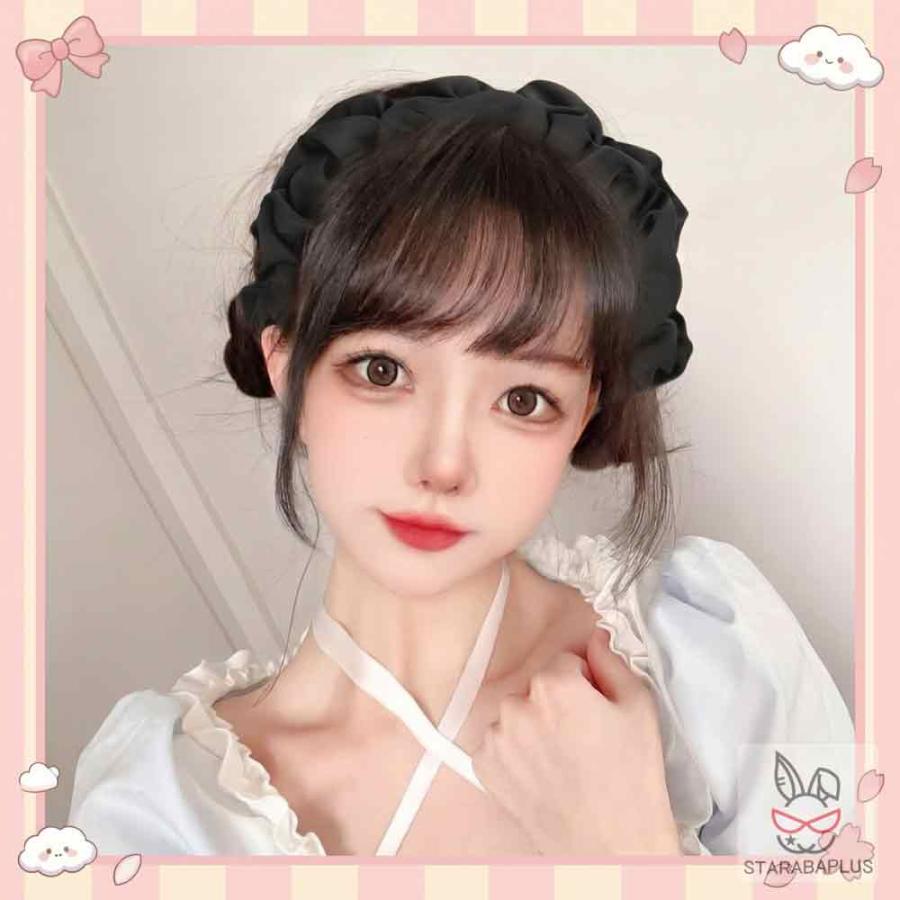 前髪カチューシャ 前髪ウィッグカチューシャ 可愛い おしゃれ レディース ふんわり 前髪 部分ウィッグ 小顔 簡単 使いやすい かつら メール便 送料無料 |  | 09