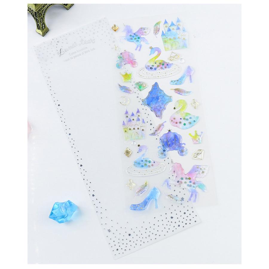 手帳 シール かわいい 12枚セット 手帳シール 手帳ステッカー シール デコシール キラキラ デコ おしゃれ 手帳用シール 送料無料 |  | 16