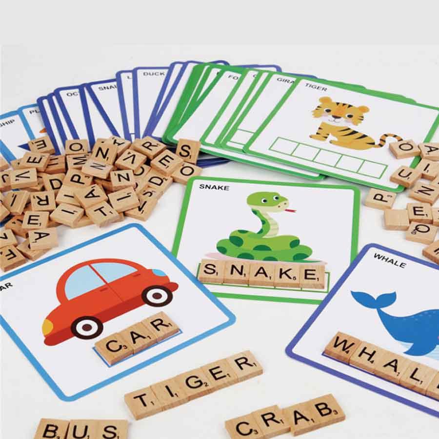 英語 パズル アルファベット 木製 カード 知育 脳活 シニア 高齢者 リハビリ ゲーム 手先 運動 |  | 01