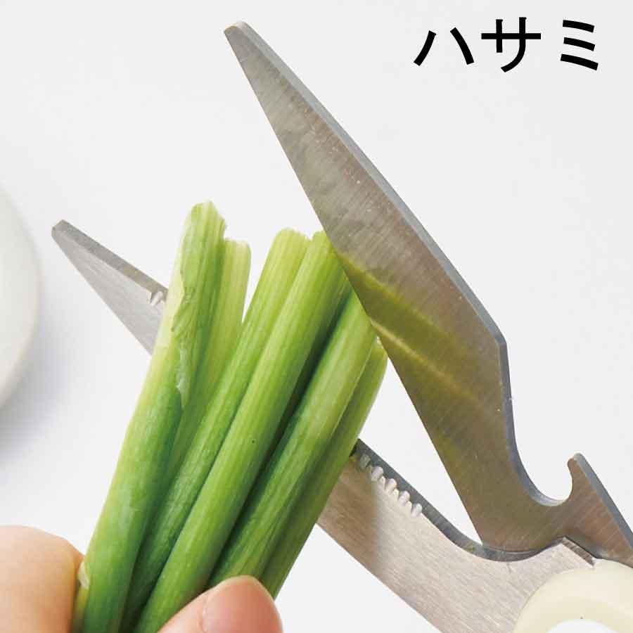 多機能キッチンはさみ 栓抜き オープナー搭載 マグネット収納ケース付き 冷蔵庫貼付OK 送料無料 |  | 02