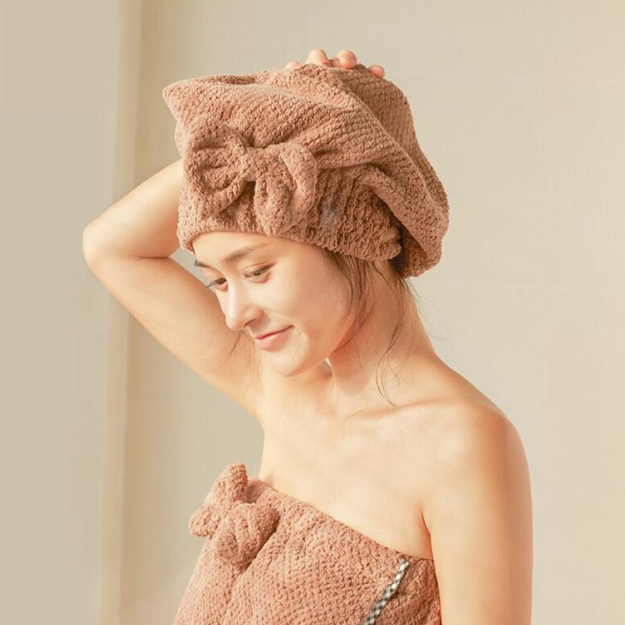 ヘアキャップ タオルキャップ お風呂 バスタブ レディース 髪用タオル ヘアドライ タオル バス用品 ふわふわ 吸水 速乾 送料無料 |  | 01