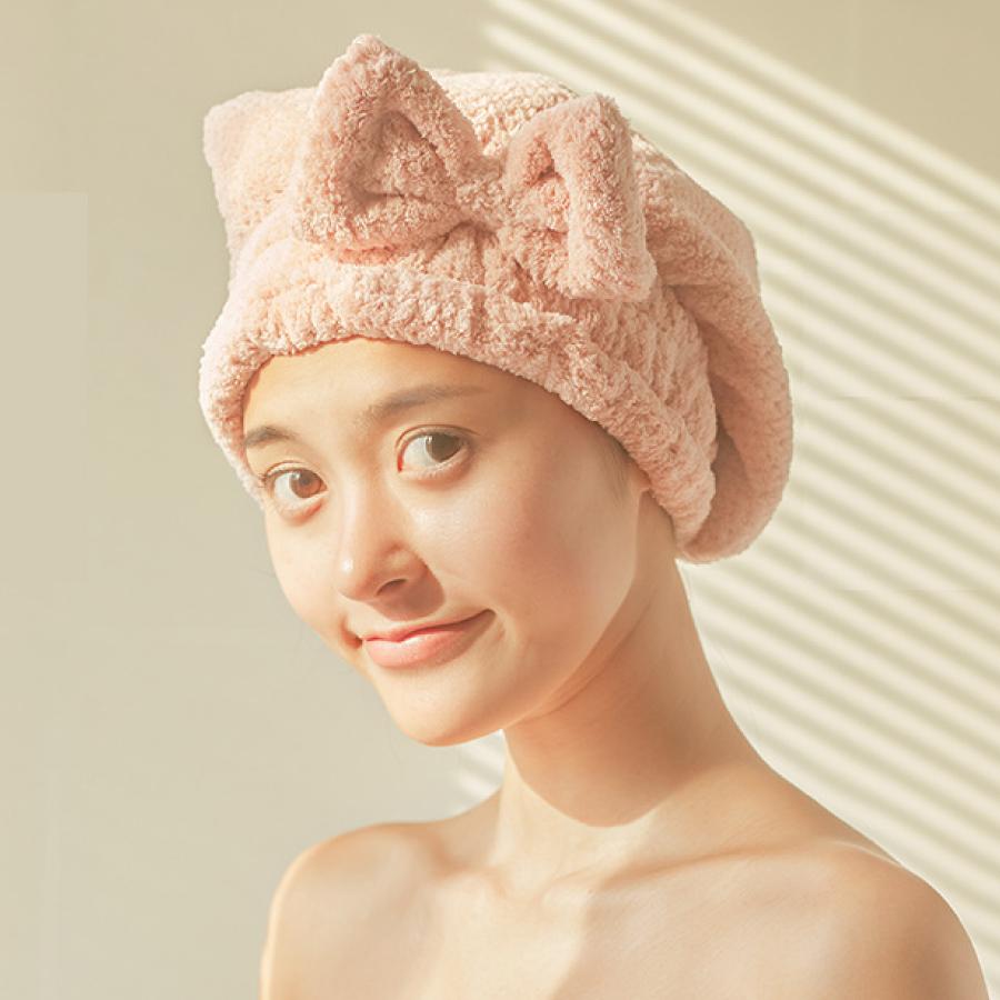 ヘアキャップ タオルキャップ お風呂 バスタブ レディース 髪用タオル ヘアドライ タオル バス用品 ふわふわ 吸水 速乾 送料無料 |  | 03
