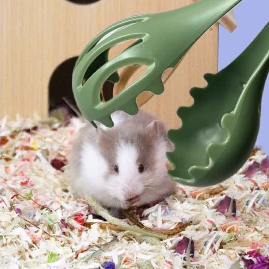 ハムスタークリップ クリーニング サンド スプーン 掃除 噛み付き防止 モルモット ハムスター シマリス ゴールデン ベア ペット用品 軽量 送料無料 |  | 01