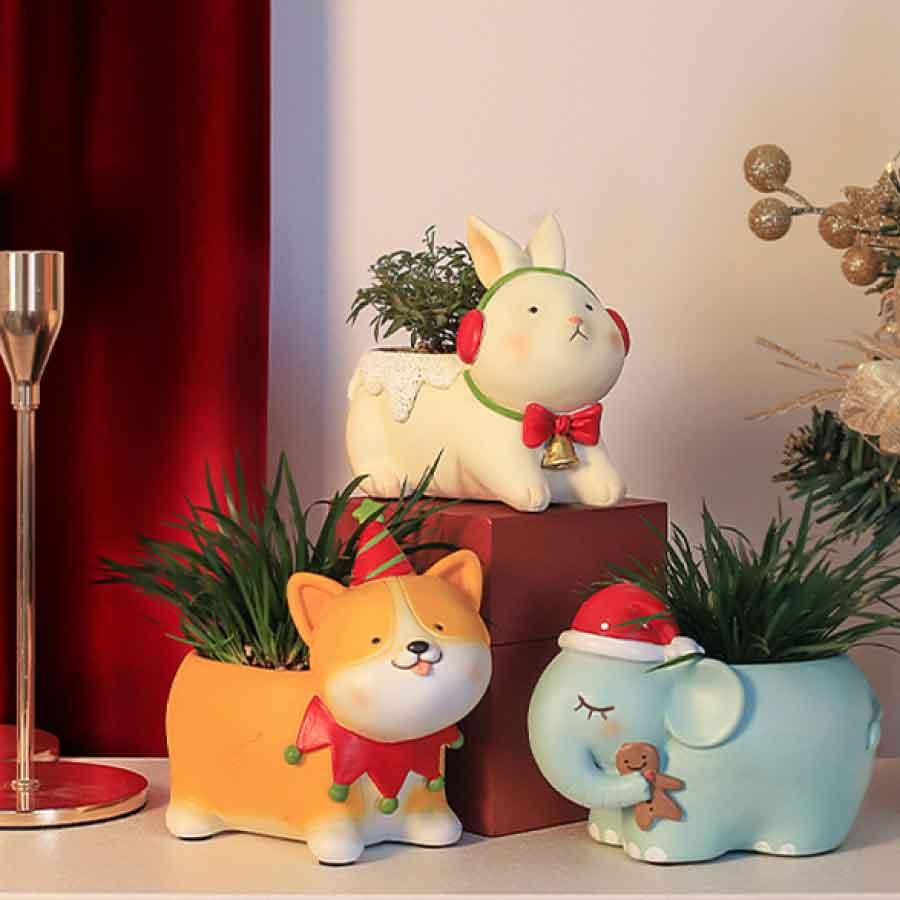 動物デザイン植木鉢 母の日 ガーデニングオブジェ 鉢植え ガーデニングオブジェ 鉢植え 可愛い多肉植物用鉢 送料無料 |  | 12