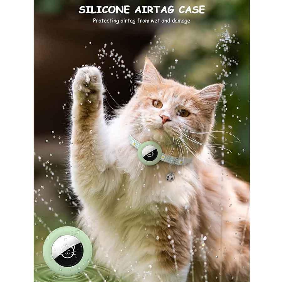 Airtag gps ペット 猫用首輪 追跡装置 エアタグ かわいい 首輪 安全首輪 犬猫 スマホ対応 gpsペット 光反射 調節可能 耐衝撃 安全バックル付き 送料無料 |  | 05