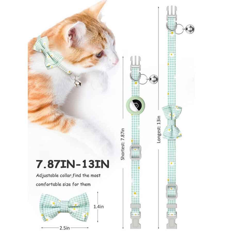 Airtag gps ペット 猫用首輪 追跡装置 エアタグ かわいい 首輪 安全首輪 犬猫 スマホ対応 gpsペット 光反射 調節可能 耐衝撃 安全バックル付き 送料無料 |  | 08