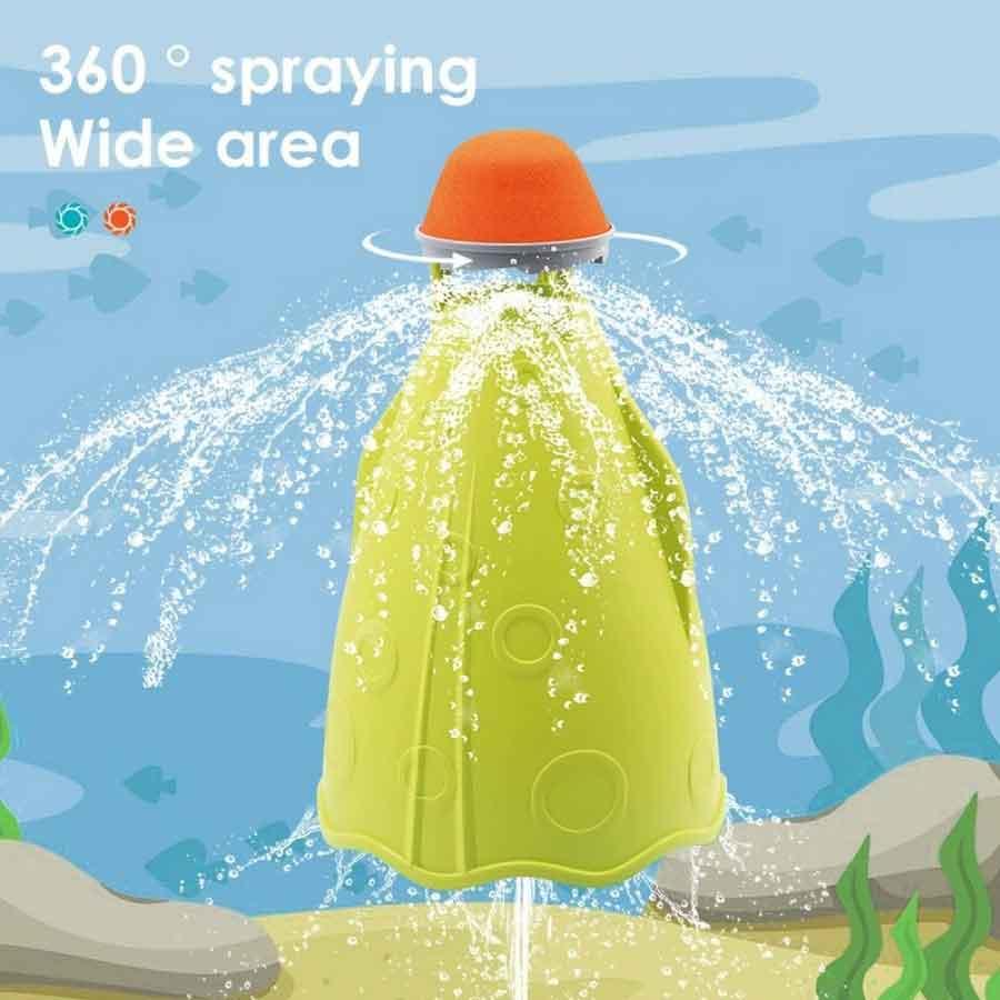 タコ型スプリンクラーロケット型 回転 噴水 水遊び おもちゃ キッズ 夏 涼感グッズ 庭 送料無料 |  | 02
