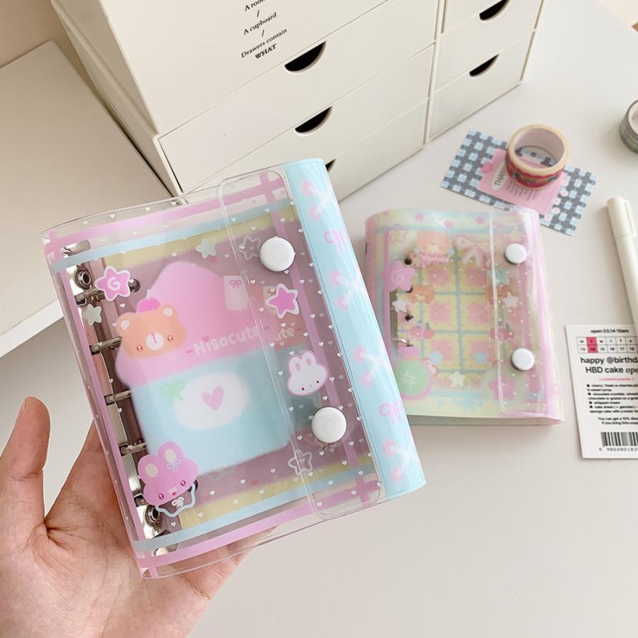 可愛いノート オープン ミニサイズノート かわいい 韓国風文具 パステル文具 文具 女の子 プレゼント 文房具 手帳 デコレーション リングノート 小さいサイズ |  | 03