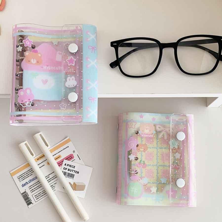 可愛いノート オープン ミニサイズノート かわいい 韓国風文具 パステル文具 文具 女の子 プレゼント 文房具 手帳 デコレーション リングノート 小さいサイズ |  | 05