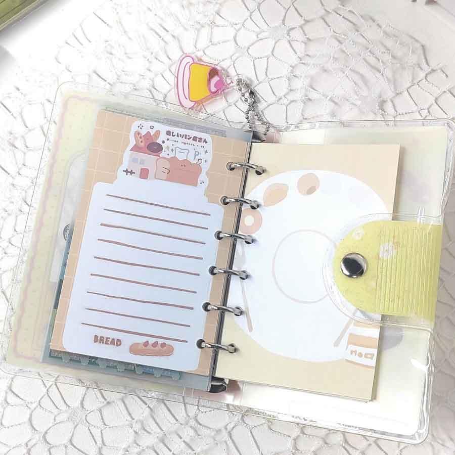 かわいい手帳セット シール収納ブック 可愛い 文具 小物 チャーム付き クリスマス プレゼント 誕生日 ギフト 子供 女の子 推し活グッズ 送料無料 |  | 06