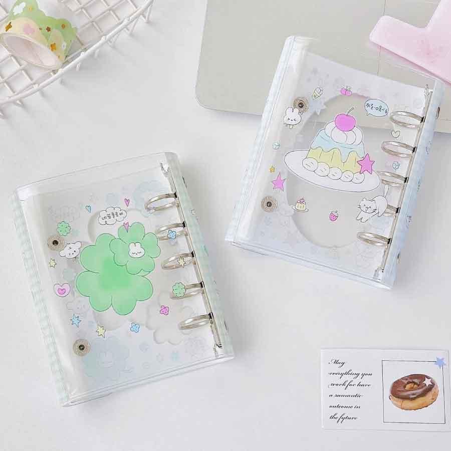 可愛いノート オープン ミニサイズノート かわいい 韓国風文具 パステル文具 文具 女の子 プレゼント 文房具 手帳 デコレーション リングノート 小さいサイズ |  | 03