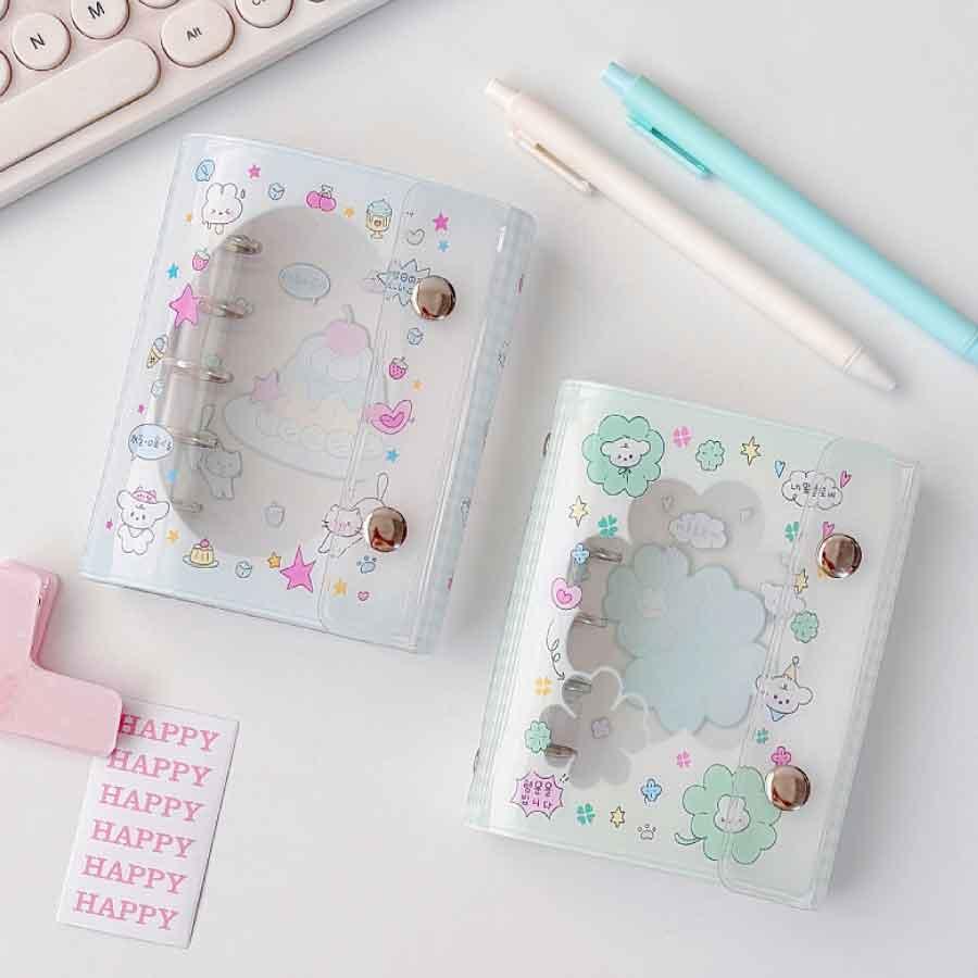 可愛いノート オープン ミニサイズノート かわいい 韓国風文具 パステル文具 文具 女の子 プレゼント 文房具 手帳 デコレーション リングノート 小さいサイズ |  | 08
