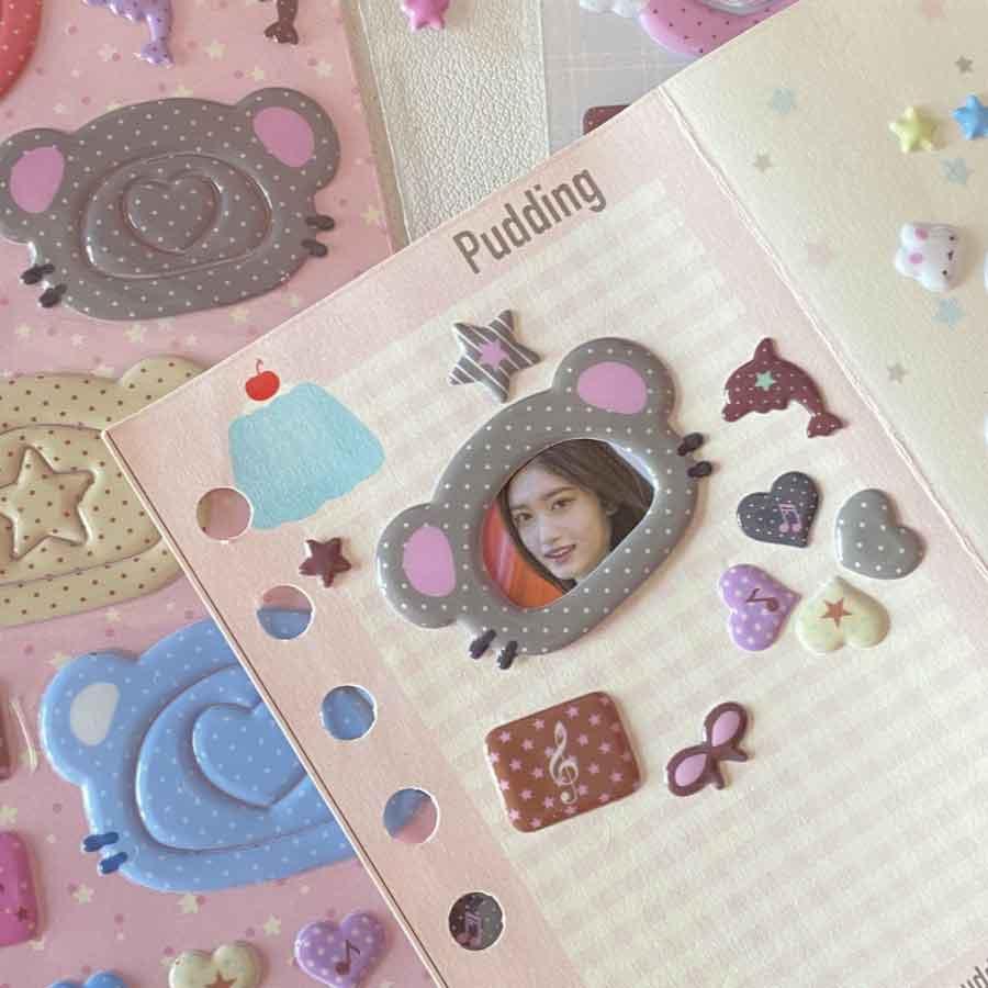 手帳 シール かわいい 4枚セット 手帳シール 手帳ステッカー シール デコシール キラキラ デコ おしゃれ 手帳用シール 送料無料 |  | 04