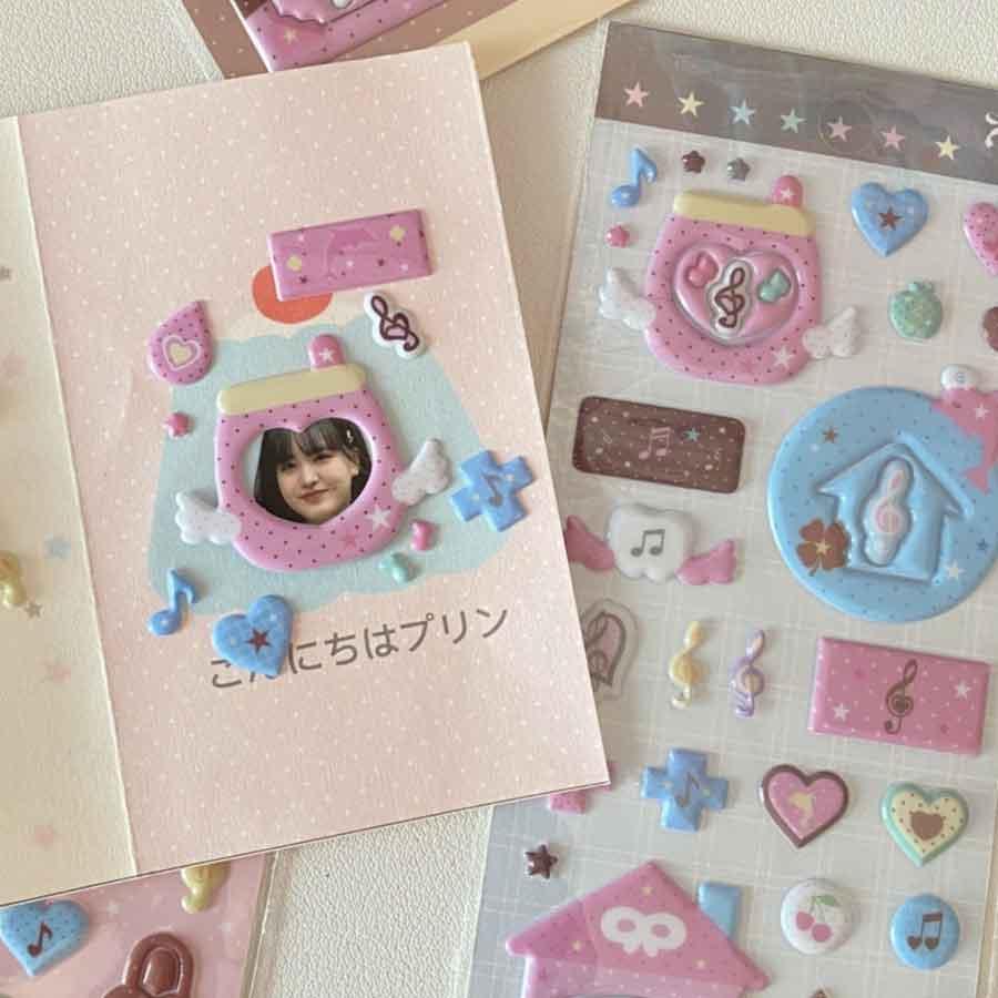 手帳 シール かわいい 4枚セット 手帳シール 手帳ステッカー シール デコシール キラキラ デコ おしゃれ 手帳用シール 送料無料 |  | 05