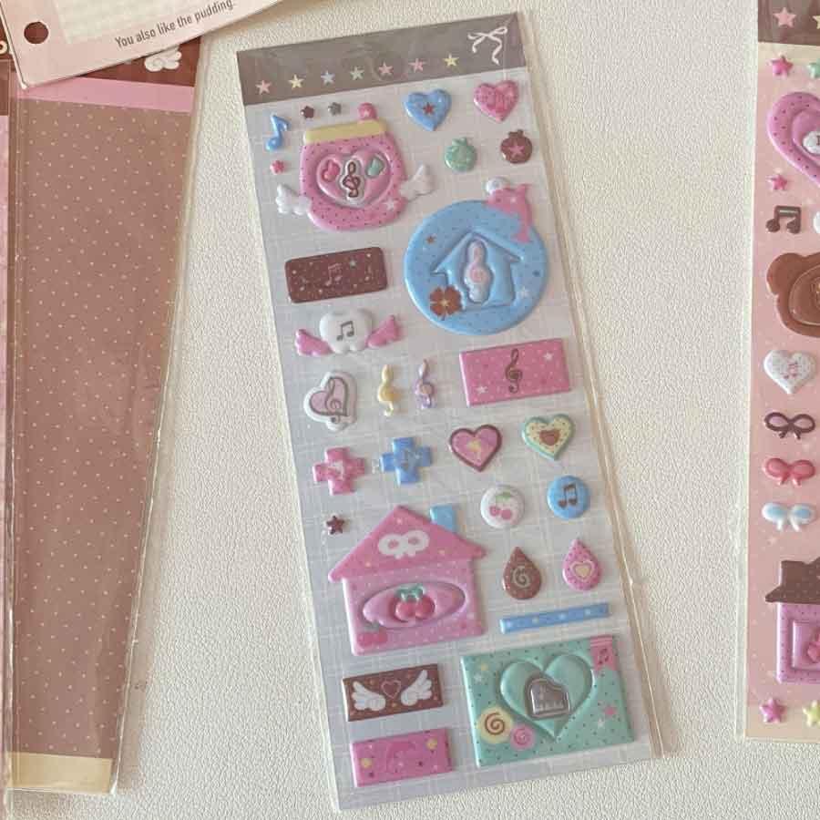 手帳 シール かわいい 4枚セット 手帳シール 手帳ステッカー シール デコシール キラキラ デコ おしゃれ 手帳用シール 送料無料 |  | 09