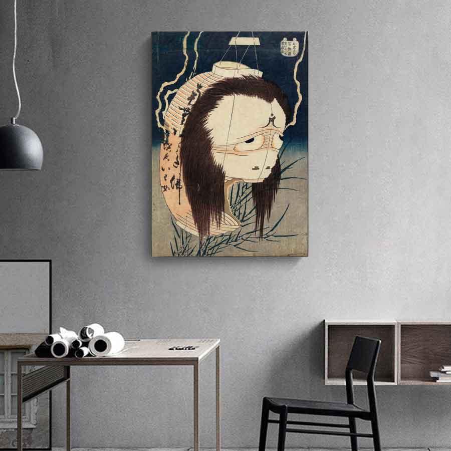 葛飾北斎 百物語 お岩さん 壁掛け 名画 ファブリック オシャレ インテリア アートパネル プレゼント 送料無料 |  | 01