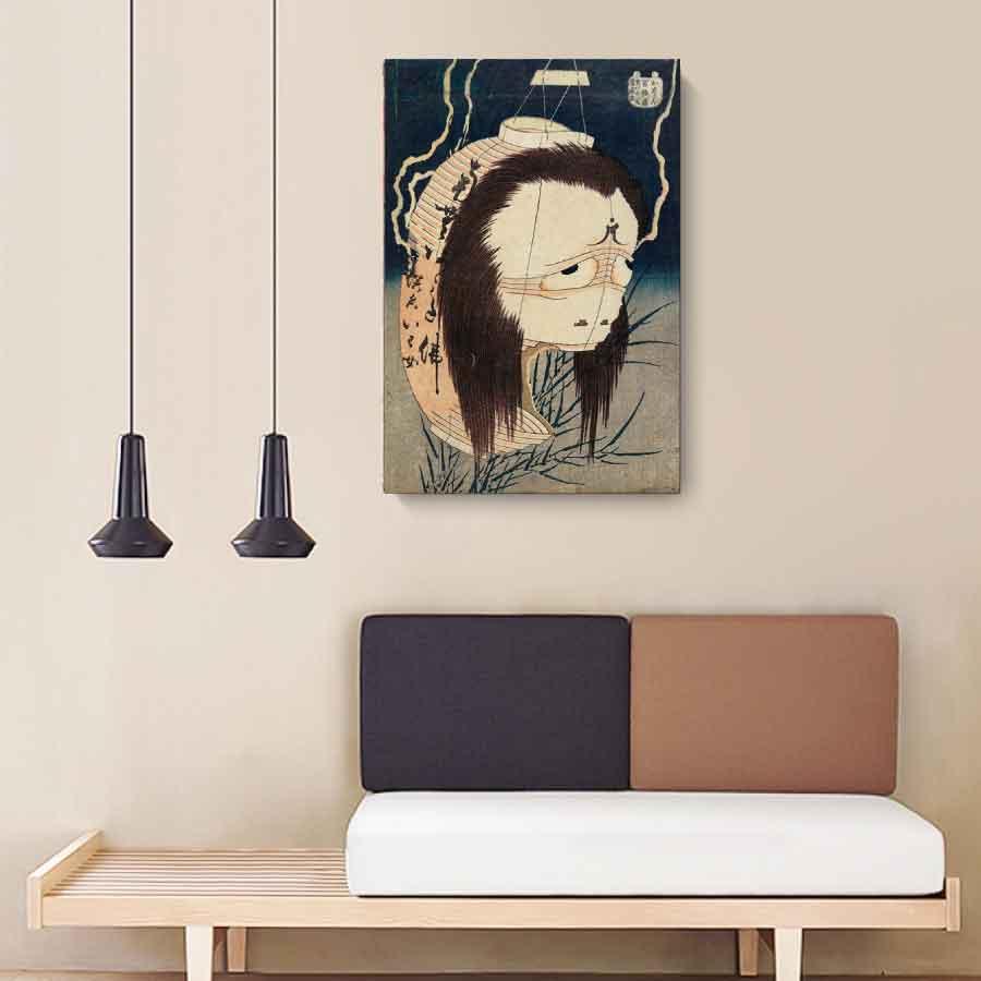 葛飾北斎 百物語 お岩さん 壁掛け 名画 ファブリック オシャレ インテリア アートパネル プレゼント 送料無料 |  | 03