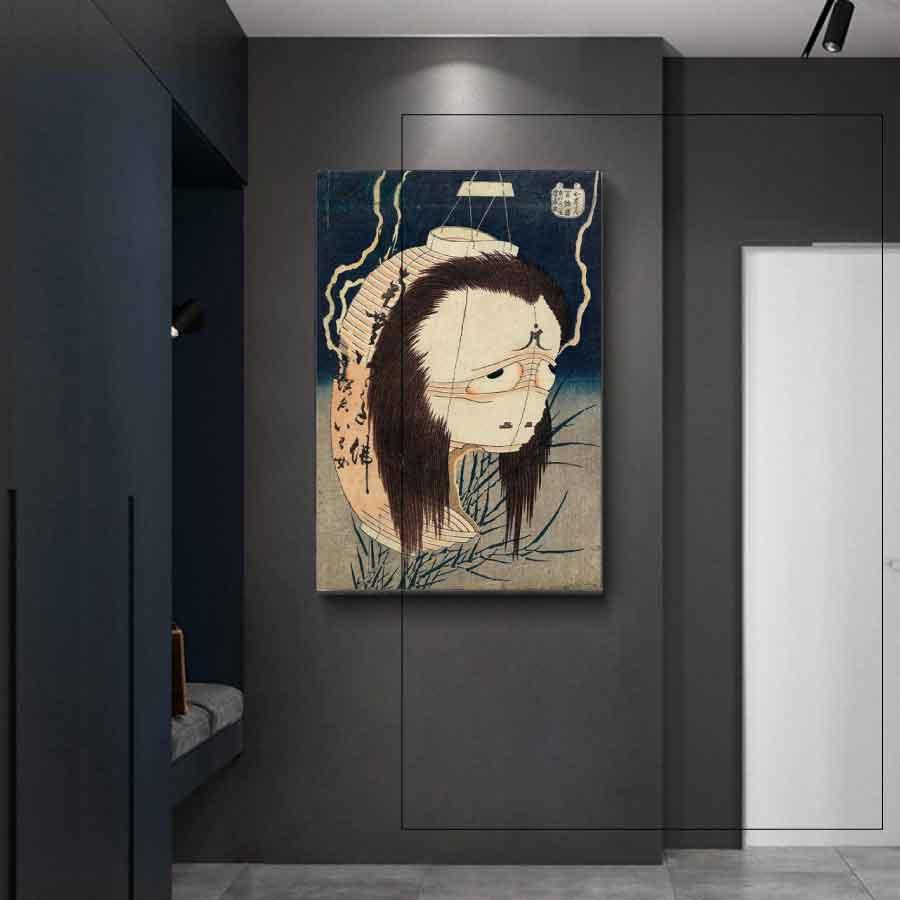 葛飾北斎 百物語 お岩さん 壁掛け 名画 ファブリック オシャレ インテリア アートパネル プレゼント 送料無料 |  | 04