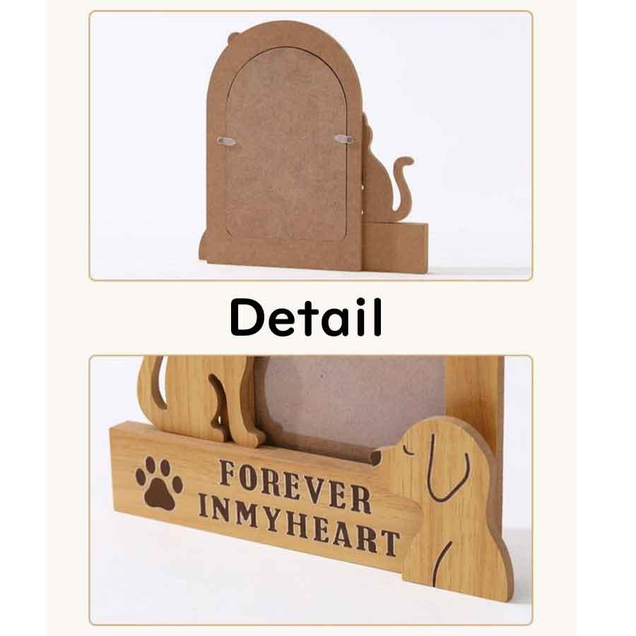 ペット メモリアル フォトフレーム 犬 猫 木製 写真立て 2デザイン おしゃれ 供養 送料無料 |  | 08