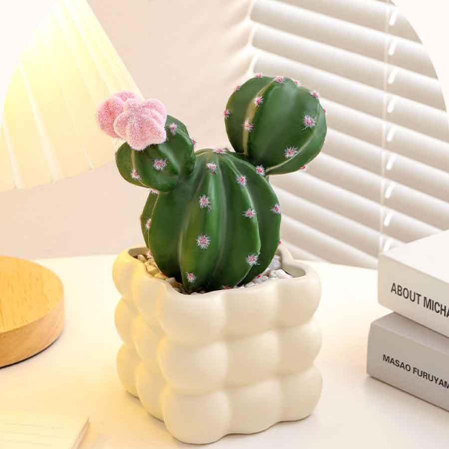 フェイクグリーン サボテン 観葉植物 卓上 ミニ鉢植え インテリア おしゃれ 北欧 韓国風 置物 癒し ギフト プレゼント かわいい 多肉植物 造花 |  | 05