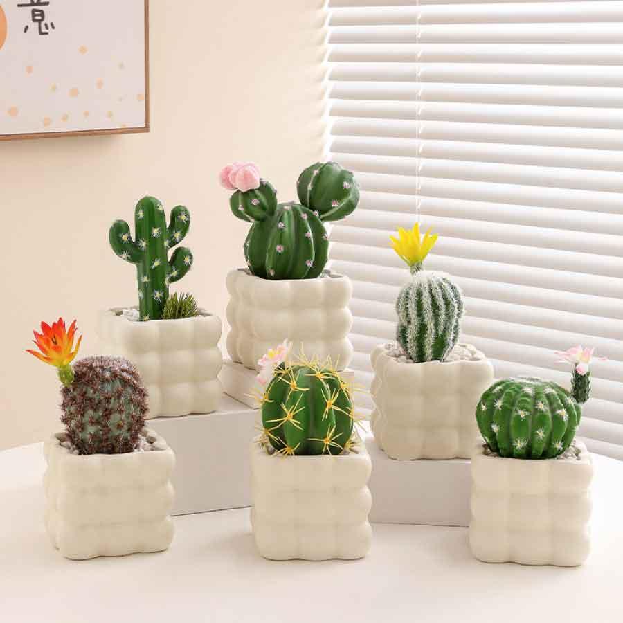 フェイクグリーン サボテン 観葉植物 卓上 ミニ鉢植え インテリア おしゃれ 北欧 韓国風 置物 癒し ギフト プレゼント かわいい 多肉植物 造花 |  | 07