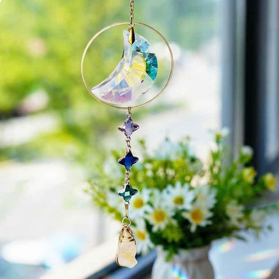 サンキャッチャー 月 三日月 ムーン 軽量 割れにくい おしゃれ 窓 壁掛け インテリア 風水 幸運 浄化 キラキラ 光 部屋 寝室 リビング 玄関 ギフト プレゼント |  | 05