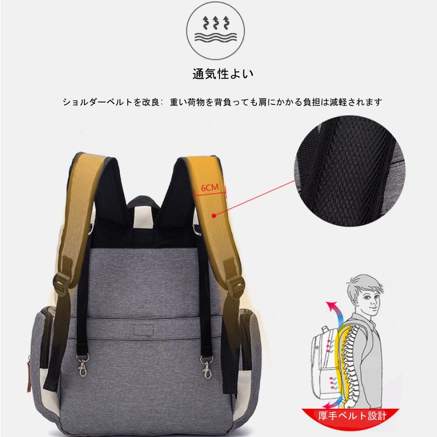 大き目サイズ 可愛い ママリュック マザーズバッグ マザーズリュック 防災リュック 仕切り 防水 哺乳瓶 大容量 多機能 出産祝い おしゃれ 送料無料 |  | 09