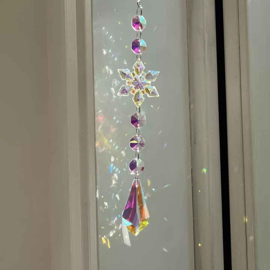 サンキャッチャー 雪の結晶 氷 プリズム 北欧 雑貨 インテリア 風水 開運 幸運 部屋 窓辺 吊り下げ ディスプレイ オーナメント キラキラ ギフト |  | 13