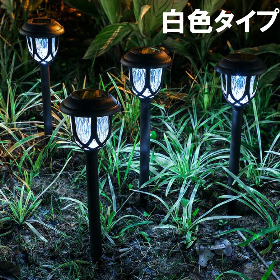 3本セット ガーデンライト LED ソーラー式 ソーラー充電 ソーラーパネル 防水 ライト 光 自動 屋外照明 庭 ガーデン 長寿命 電球色 昼白色 おしゃれ 送料無料 |  | 03