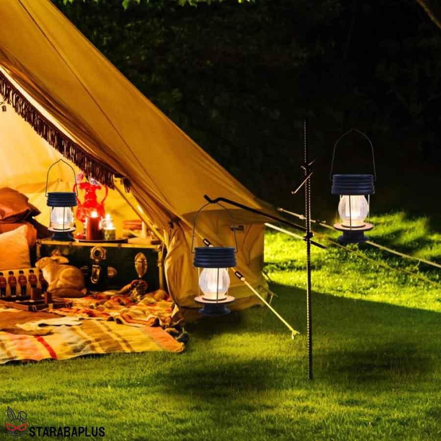 レトロ ランタン ガーデンライト LED ソーラー式 ソーラー充電  防水 ライト 光 自動 屋外照明 庭 ガーデン 長寿命 おしゃれ 送料無料 |  | 05