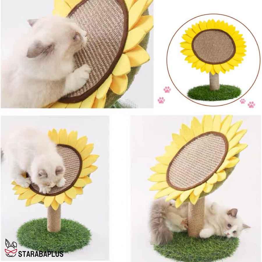 ひまわり 可愛い 猫用爪とぎ タワー インテリア 爪とぎ ストレス解消 送料無料 |  | 01