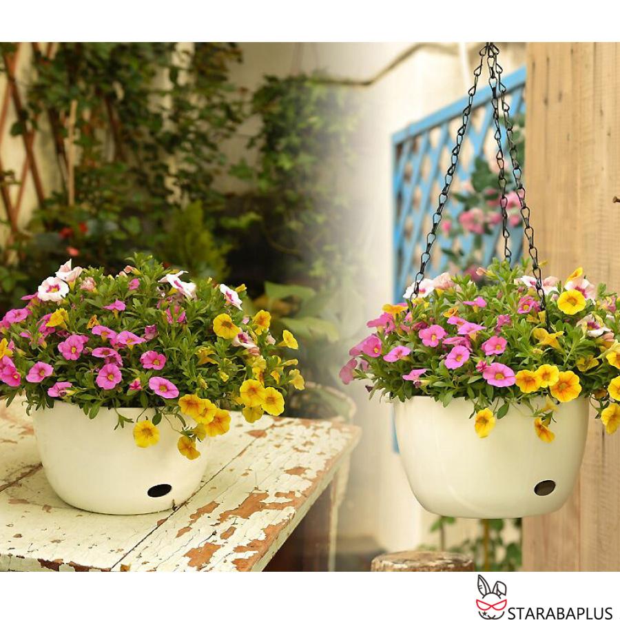 父の日 母の日 吊り下げ プランター 吊りスタンド 自動給水 チェーン 屋外 屋内 植物 ハンガーマクラメ 観葉植物 吊り下げ 送料無料 |  | 01