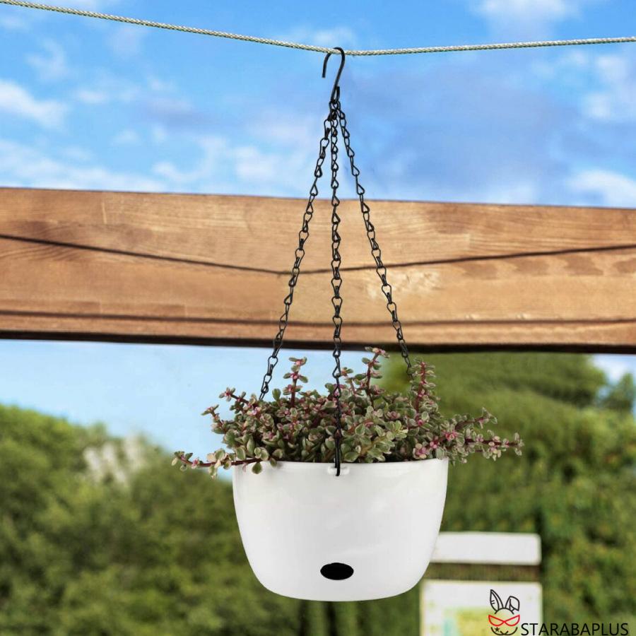 父の日 母の日 吊り下げ プランター 吊りスタンド 自動給水 チェーン 屋外 屋内 植物 ハンガーマクラメ 観葉植物 吊り下げ 送料無料 |  | 02