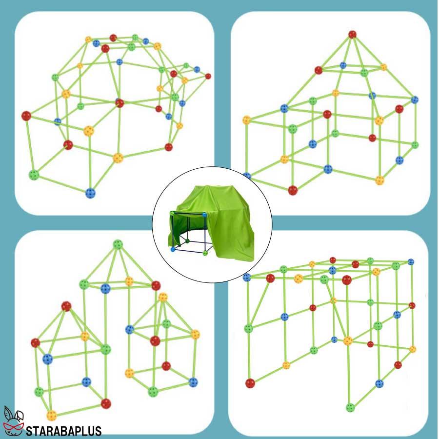 DIY テント 隠れ家 基地 遊び 室内 家 知育玩具 おもちゃ 誕生日 プレゼント 男の子 女の子 送料無料 |  | 05