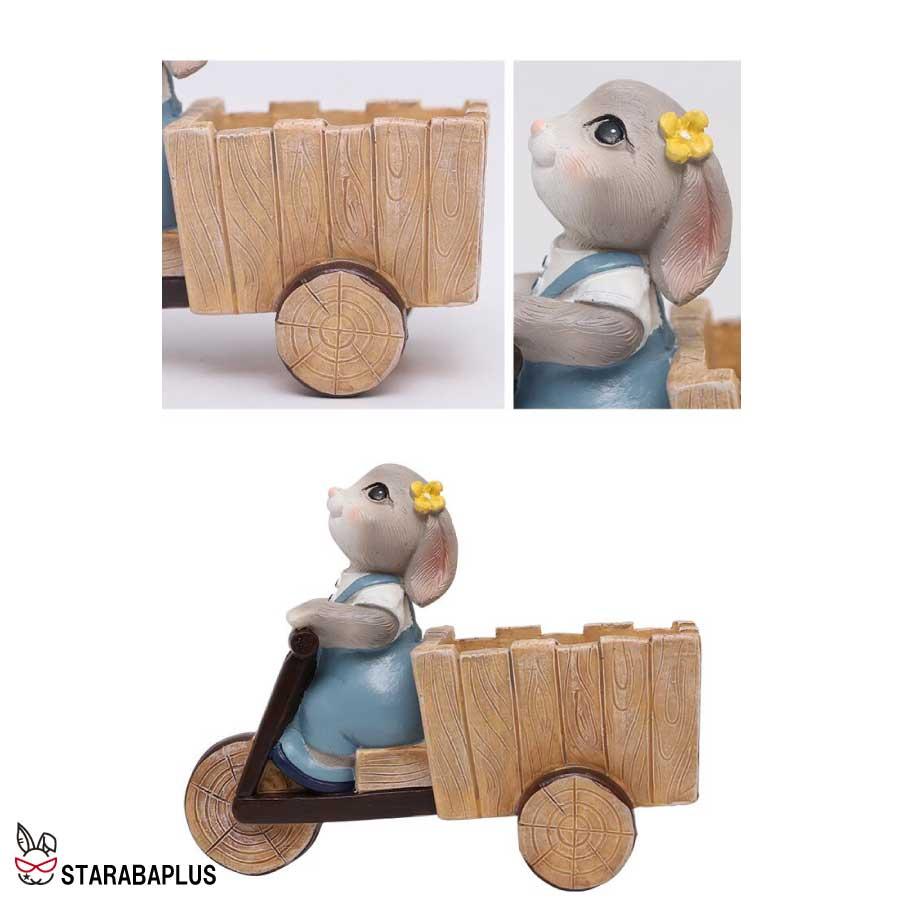 植木鉢 うさぎ ガーデニングオブジェ 鉢植え フラワープランター 多肉植物　サボテン ミニ プランター おしゃれ 可愛い 送料無料 |  | 12