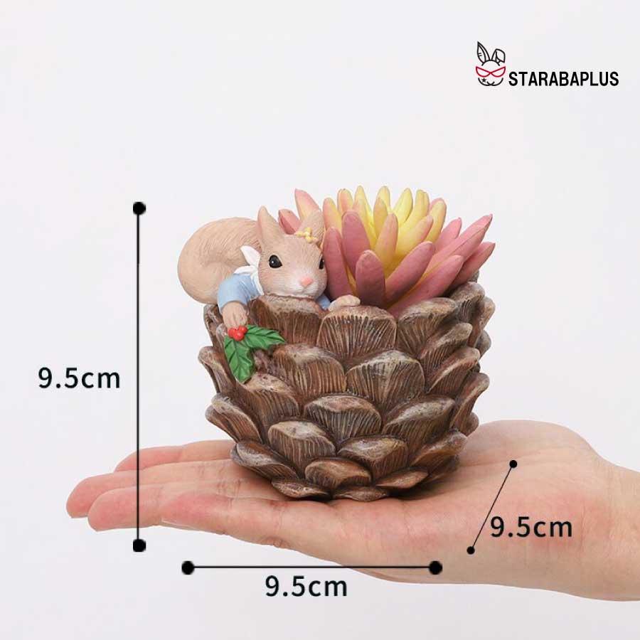 植木鉢 リス りす 母の日 ガーデニングオブジェ 鉢植え フラワープランター 多肉植物　サボテン ミニ プランター おしゃれ 可愛い 送料無料 |  | 14