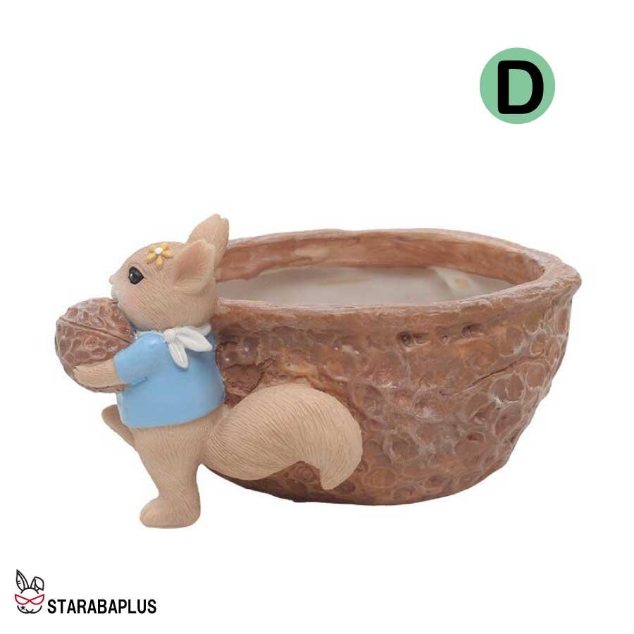 植木鉢 リス りす 母の日 ガーデニングオブジェ 鉢植え フラワープランター 多肉植物　サボテン ミニ プランター おしゃれ 可愛い 送料無料 |  | 22