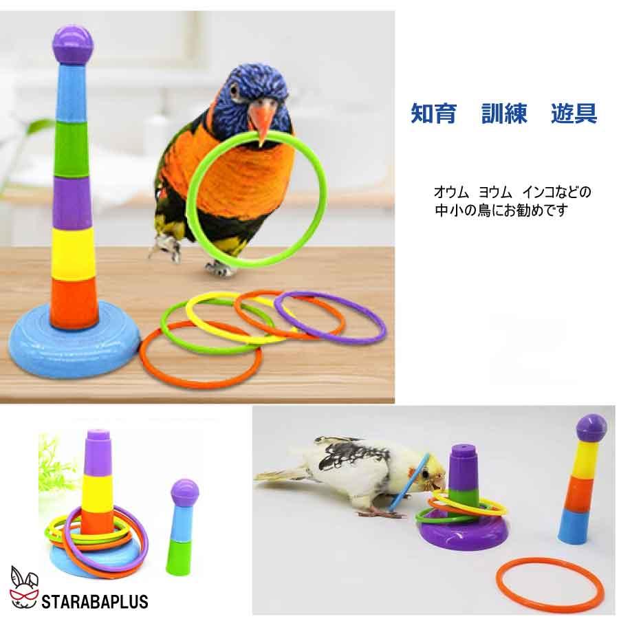 7点セット 小鳥 インコ オウム おもちゃスケボー カート 貯金箱 輪投げ ボール ストレス解消 しつけ 訓練 学習 遊び ストレス解消 運動  送料無料 |  | 01