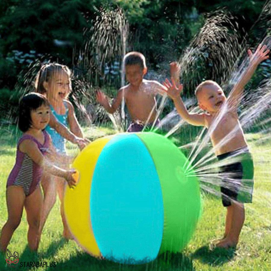 噴水おもちゃ ボール 水遊び ビーチボール バブルボール パーティー ビーチ 芝生 庭 アウトドア 夏対策 親子遊び 庭遊び 庭  送料無料 |  | 01