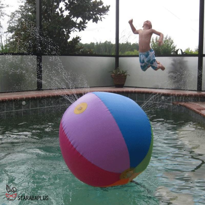噴水おもちゃ ボール 水遊び ビーチボール バブルボール パーティー ビーチ 芝生 庭 アウトドア 夏対策 親子遊び 庭遊び 庭  送料無料 |  | 06